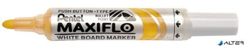 Táblamarker, 2,5 mm, kúpos, PENTEL "Maxiflo MWL5M", sárga