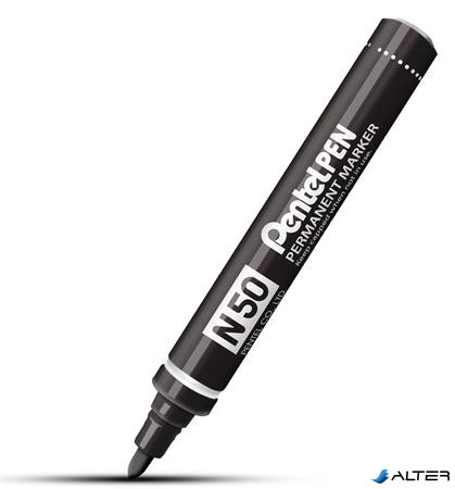 Alkoholos marker, 2 mm, kúpos, PENTEL "N50", fekete