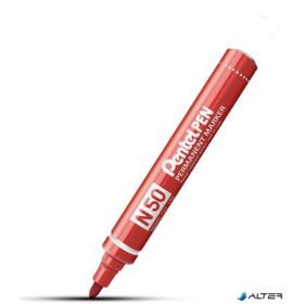   Alkoholos marker, 2 mm, kúpos, PENTEL "N50", piros