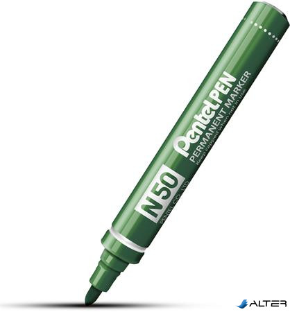 Alkoholos marker, 2 mm, kúpos, PENTEL "N50", zöld