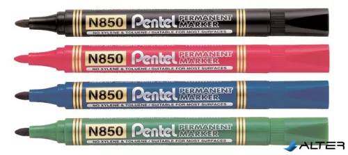 Alkoholos marker, 1,5 mm, kúpos, PENTEL 'N850', fekete