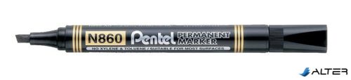 Alkoholos marker, 0,6-4,5 mm, vágott, PENTEL "N860", fekete