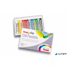   Olajpasztell kréta, PENTEL, 'Arts', 12 különböző szín