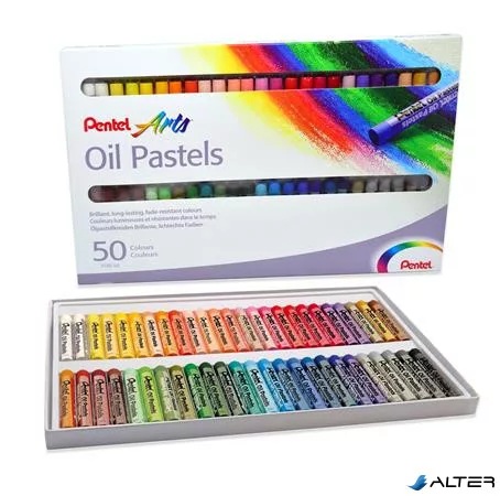 Olajpasztell kréta, PENTEL, 'Arts', 50 különböző szín