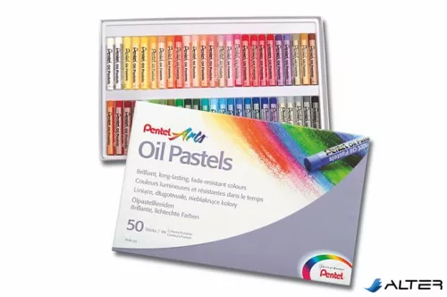 Olajpasztell kréta, PENTEL, 'Arts', 50 különböző szín