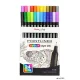 Tűfilc készlet, 0,4 mm, PENTEL "Pointliner", 24 különböző szín
