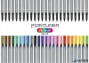 Tűfilc készlet, 0,4 mm, PENTEL "Pointliner", 24 különböző szín