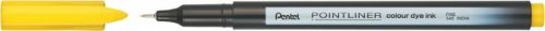 Tűfilc, 0,4 mm, PENTEL "Pointliner", citromsárga