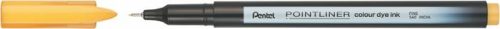 Tűfilc, 0,4 mm, PENTEL "Pointliner", okkersárga