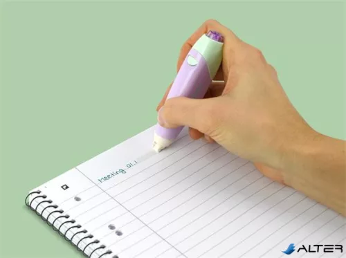 Hibajavító roller, 5 mm x 6 m, utántölthető, PENTEL 'Knoky', világoszöld-lila