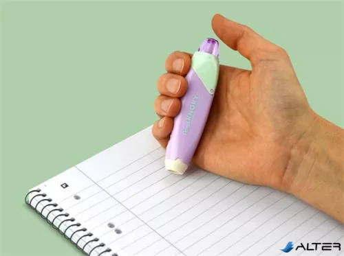 Hibajavító roller, 5 mm x 6 m, utántölthető, PENTEL 'Knoky', világoszöld-lila