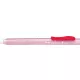 Radírstift, tolóbetétes, PENTEL "ZE11-A", piros klip