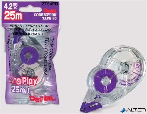 Hibajavító roller, 4,2 mm x 25 m, PENTEL, 'ZT54'