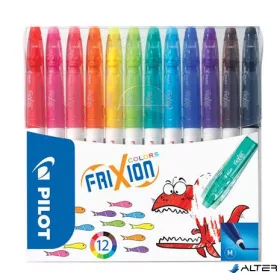   Filctoll készlet, 0,39-0,7 mm, törölhető, PILOT 'Frixion Colors', 12 különböző szín