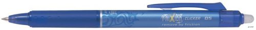 Rollertoll, 0,25 mm, törölhető, nyomógombos, PILOT 'Frixion Clicker', kék