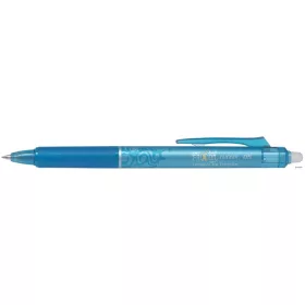   Rollertoll, 0,25 mm, törölhető, nyomógombos, PILOT "Frixion Clicker", világoskék