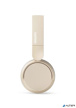 Fejhallgató, vezeték nélküli, Bluetooth 5.3, PHILIPS 'TAH3209', bézs