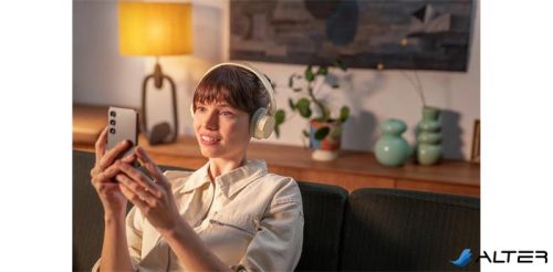 Fejhallgató, vezeték nélküli, Bluetooth 5.3, PHILIPS 'TAH3209', bézs