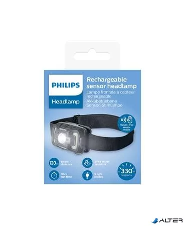 Fejlámpa, LED, újratölthető, PHILIPS