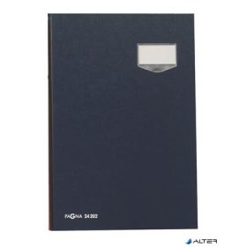 Aláírókönyv, A4, 20 rekeszes, karton, PAGNA, kék