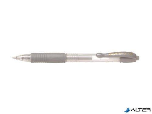 Zseléstoll, 0,32 mm, nyomógombos, PILOT "G-2 Metallic", ezüst