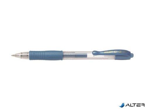 Zseléstoll, 0,32 mm, nyomógombos, PILOT "G-2 Metallic", kék