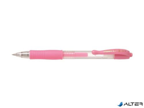 Zseléstoll, 0,32 mm, nyomógombos, PILOT "G-2 Pastel", rózsaszín