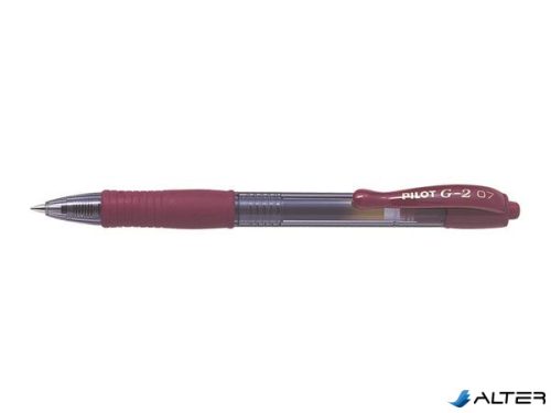 Zseléstoll, 0,32 mm, nyomógombos, PILOT "G-2", bordó