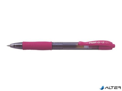 Zseléstoll, 0,32 mm, nyomógombos, PILOT "G-2", rózsaszín
