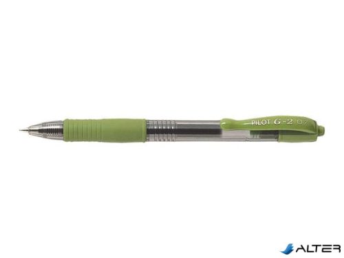 Zseléstoll, 0,32 mm, nyomógombos, PILOT "G-2", világoszöld