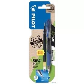   Zseléstoll, 0,32 mm, nyomógombos, PILOT "G-2", kék + betét