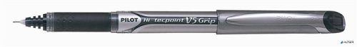 Rollertoll, 0,3 mm, tűhegyű, kupakos, PILOT 'Hi-Tecpoint V5 Grip', fekete