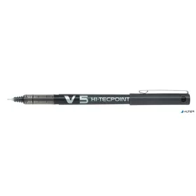   Rollertoll, 0,3 mm, tűhegyű, kupakos, PILOT "Hi-Tecpoint V5", fekete