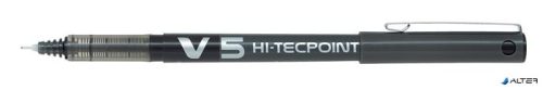 Rollertoll, 0,3 mm, tűhegyű, kupakos, PILOT 'Hi-Tecpoint V5', fekete
