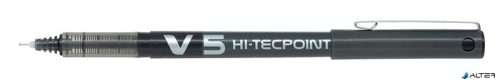 Rollertoll, 0,3 mm, tűhegyű, kupakos, PILOT "Hi-Tecpoint V5", fekete
