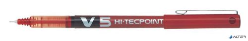 Rollertoll, 0,3 mm, tűhegyű, kupakos, PILOT "Hi-Tecpoint V5", piros