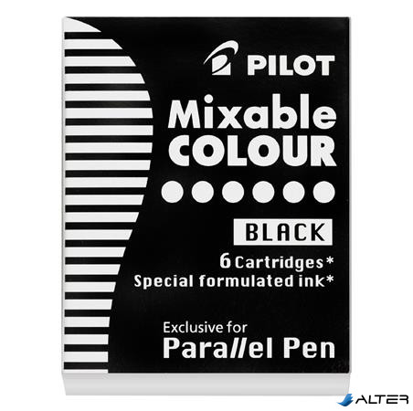 Töltőtoll patron, PILOT "Parallel Pen", fekete