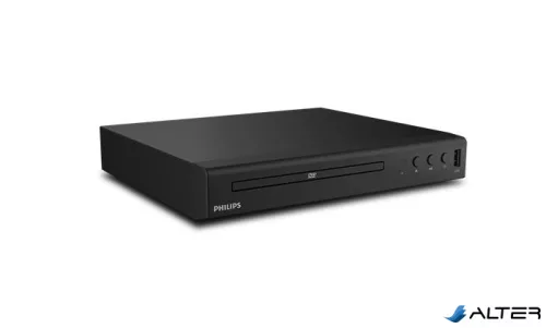 DVD-lejátszó, asztali, PHILIPS "TAEP200", fekete