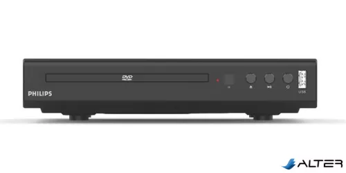 DVD-lejátszó, asztali, PHILIPS "TAEP200", fekete