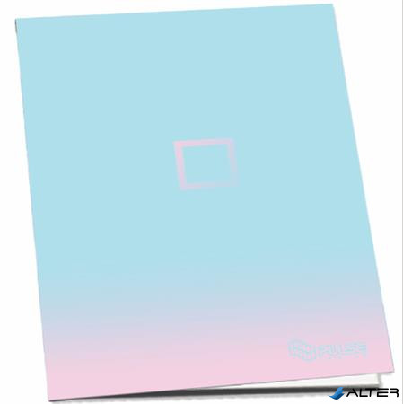 Füzet, tűzött, A5, kockás, 52 lap, PULSE "Pastel Colours"