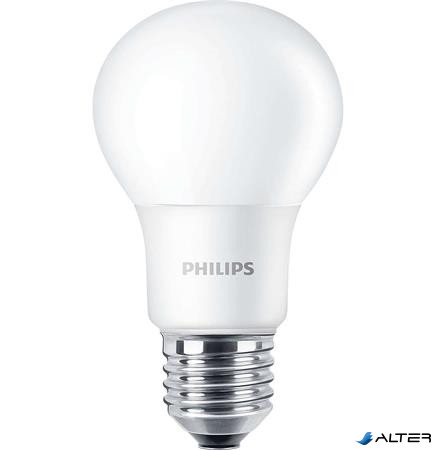 LED izzó, E27, gömb, 8W, 806lm, 2700K, A60, PHILIPS "CorePro"