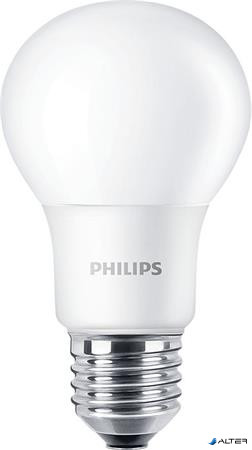 LED izzó, E27, gömb, A60, 5W, 470lm, 3000K, PHILIPS "CorePro"