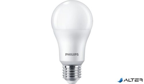LED izzó, E27,gömb, 13W, 1521lm, 230V, 2700K, A60, PHILIPS "CorePro"