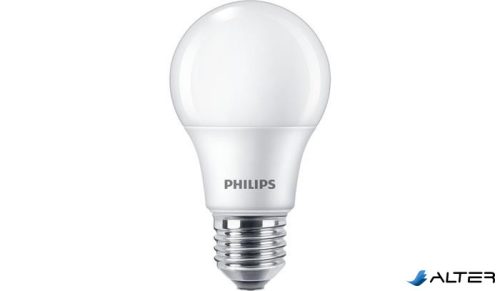 LED izzó, E27,gömb, 13W, 1521lm, 230V, 4000K, A60, PHILIPS "CorePro"