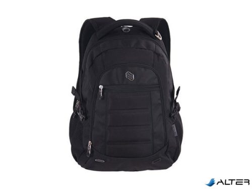 Notebook hátizsák, 15,6", 2 részes, PULSE "Neo", fekete