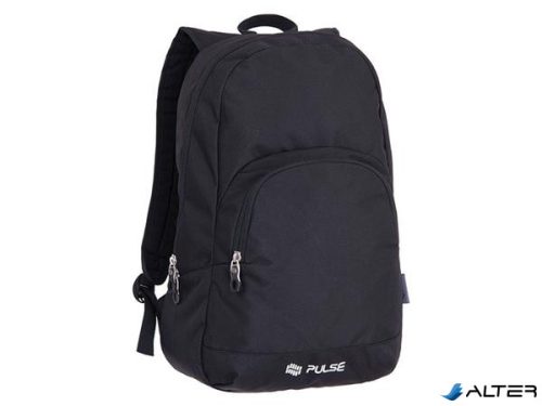 Hátizsák, notebook tartóval, PULSE "Solo Black", fekete