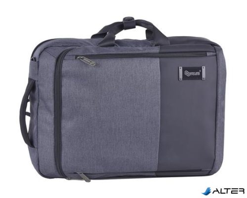 Notebook táska, 2in1, hátizsákká alakítható, PULSE 'Neptun gray'