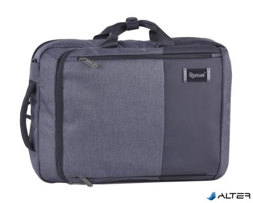 Notebook táska, 2in1, hátizsákká alakítható, PULSE "Neptun gray"