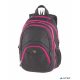 Hátizsák, 2in1, notebook tartóval és audió csatlakozóval, PULSE "Teens", pink-fekete