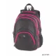 Hátizsák, 2in1, notebook tartóval és audió csatlakozóval, PULSE 'Teens', pink-fekete